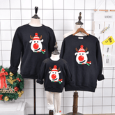 Pull noël famille cerf au nez rouge